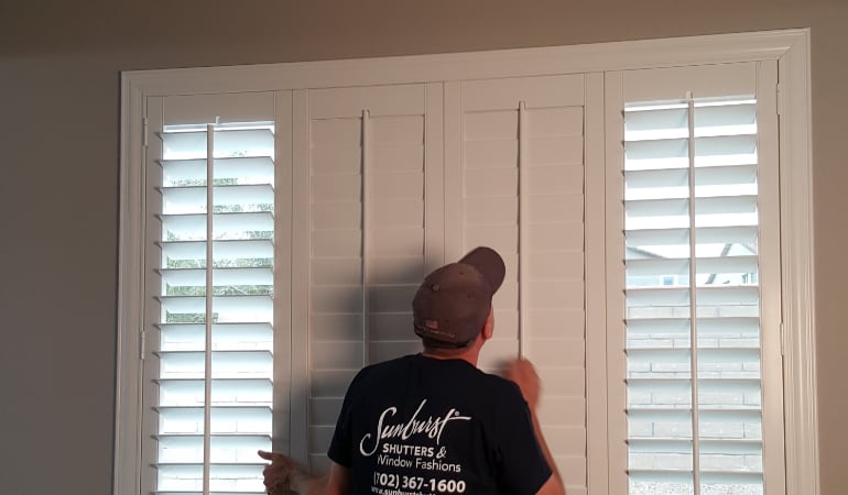 Installation of plantation shutters in Phoenix